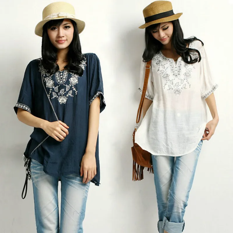 Женское винтажное платье в стиле хиппи с этнической вышивкой|Женские платья| |