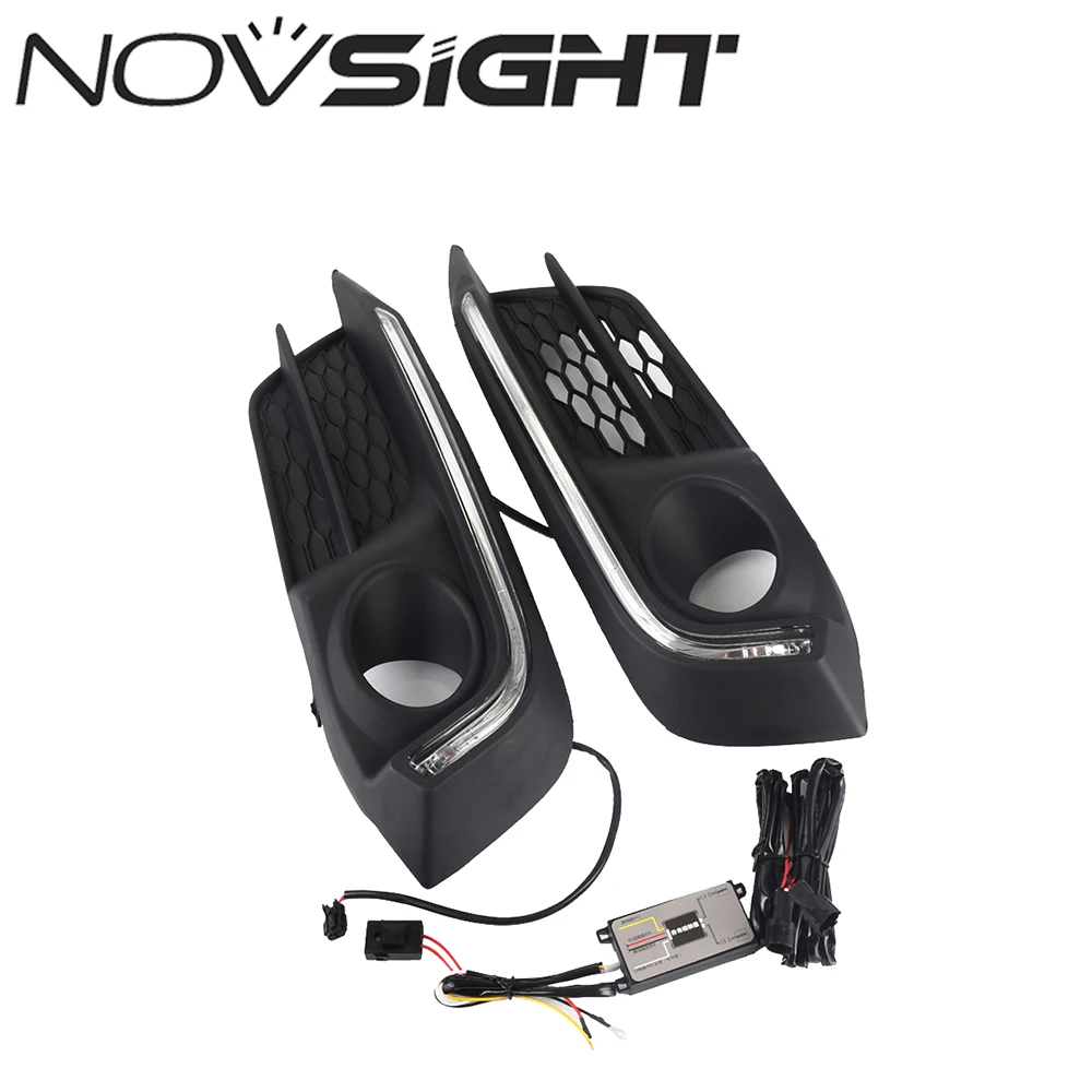NOVSIGHT Автомобильные светодиодные DRL дневные ходовые огни Противотуманные фары