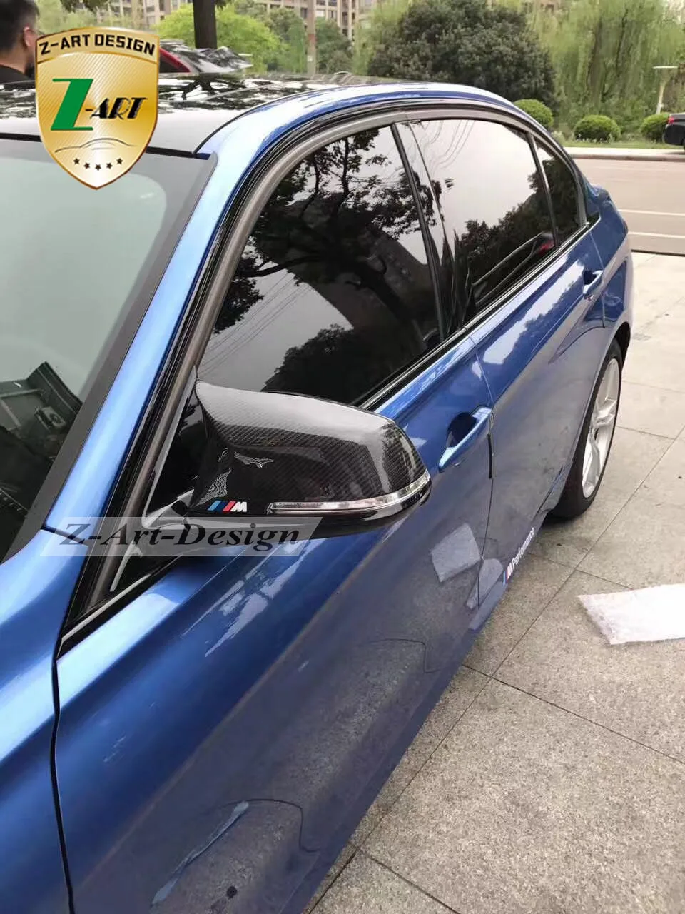 Z-ART заменитель углеродное волокно зеркалом заднего вида Обложка для BMW F32 F33 F36 4
