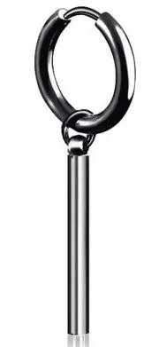 B-Round Piercing Новые Панк геометрические круглые серьги-кольца квадратная Подвеска серьга-Кольцо из нержавеющей стали серьги для женщин - Окраска металла: B-Round Piercing