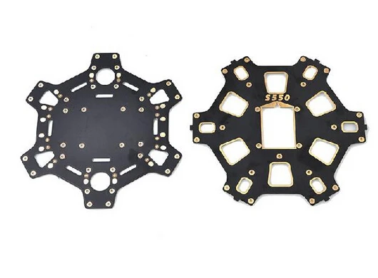 HMF S550 PCB центральная плата углеродное волокно шасси RC Hexacopter/шестиосная