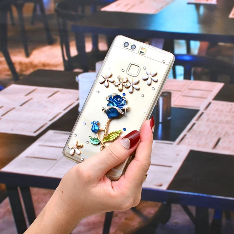 HOCAYU 3d шику случаи телефона для huawei Honor Nova 2 P10 Lite Роскошные розы Для женщин задней