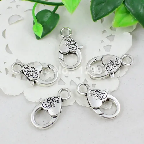 Застежка карабин для ожерелий браслетов цепочек 26 х15 мм 50 шт.|lobster clasp hooks|clasp hookheart