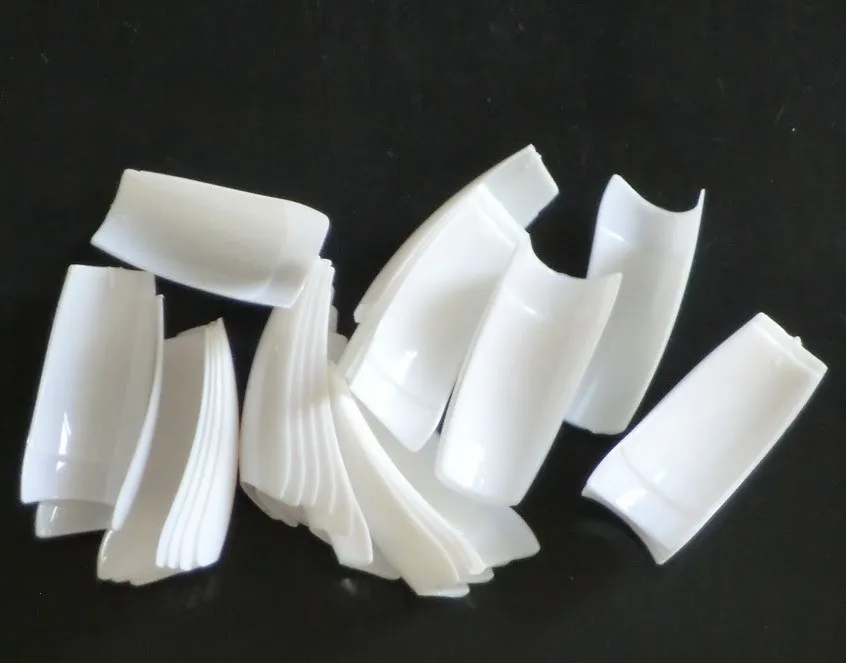 1000 шт. белые акриловые французские искусственные накладные ногти для леди