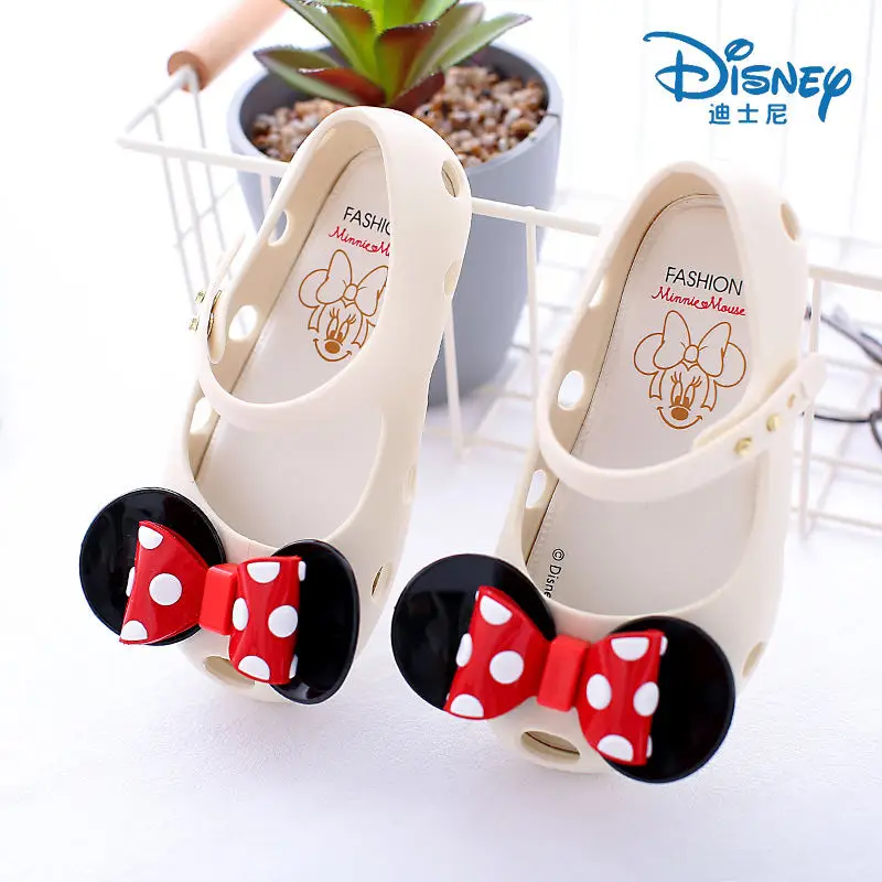Disney Minnie/детские сандалии и тапочки; Новинка года; Летняя женская обувь с рисунком; нескользящая детская обувь - Цвет: Хаки