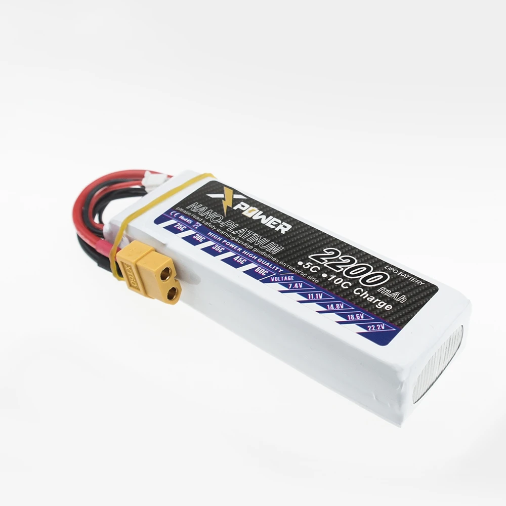 Xpower 11.1V 2200mAh 30C MAX 35C li-po Battery XT60 T Banana Plug for Airplane T-REX 450 Halicopter Part 11.1v 3s bettary