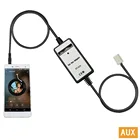 Автомобильный аудио mp3 плеер Moonet, AUX адаптер, 3,5 мм Интерфейс, мобильный телефон для Toyota Camry Corolla Yaris QX007