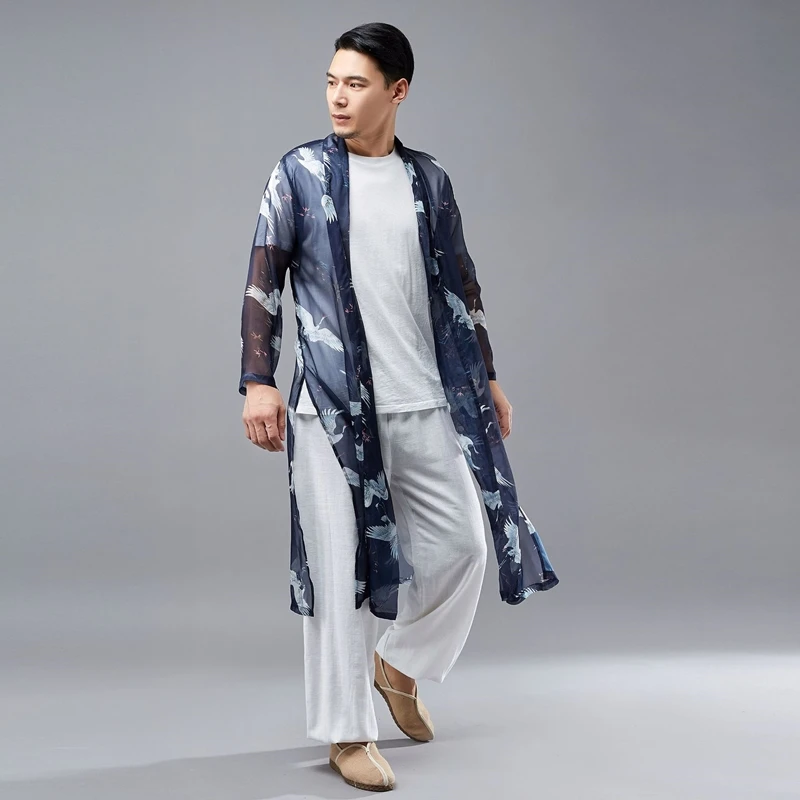 Японское кимоно кардиган для мужчин haori yukata мужской самурайский костюм одежда кимоно куртка мужская кимоно рубашка yukata haori FZ2004