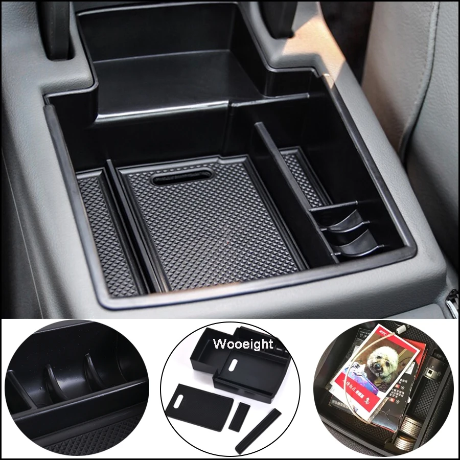 Wooeight для Audi A4 B8 A5 S5 2009 2016 центральный подлокотник контейнер держатель лоток
