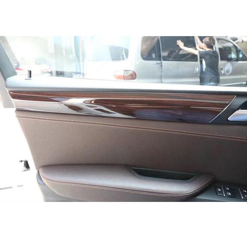 4 шт. внутренняя дверная полоса цвета древесины для BMW X3 F25 2011 2014 и X4 F26 2015 2017|cover for