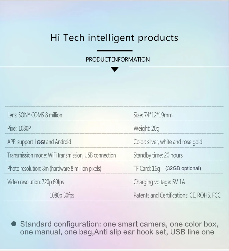 8MP Full HD 1080 p 32 gb tf wifi Wink умная портативная Спортивная камера видео рекордер очки Портативные видео очки