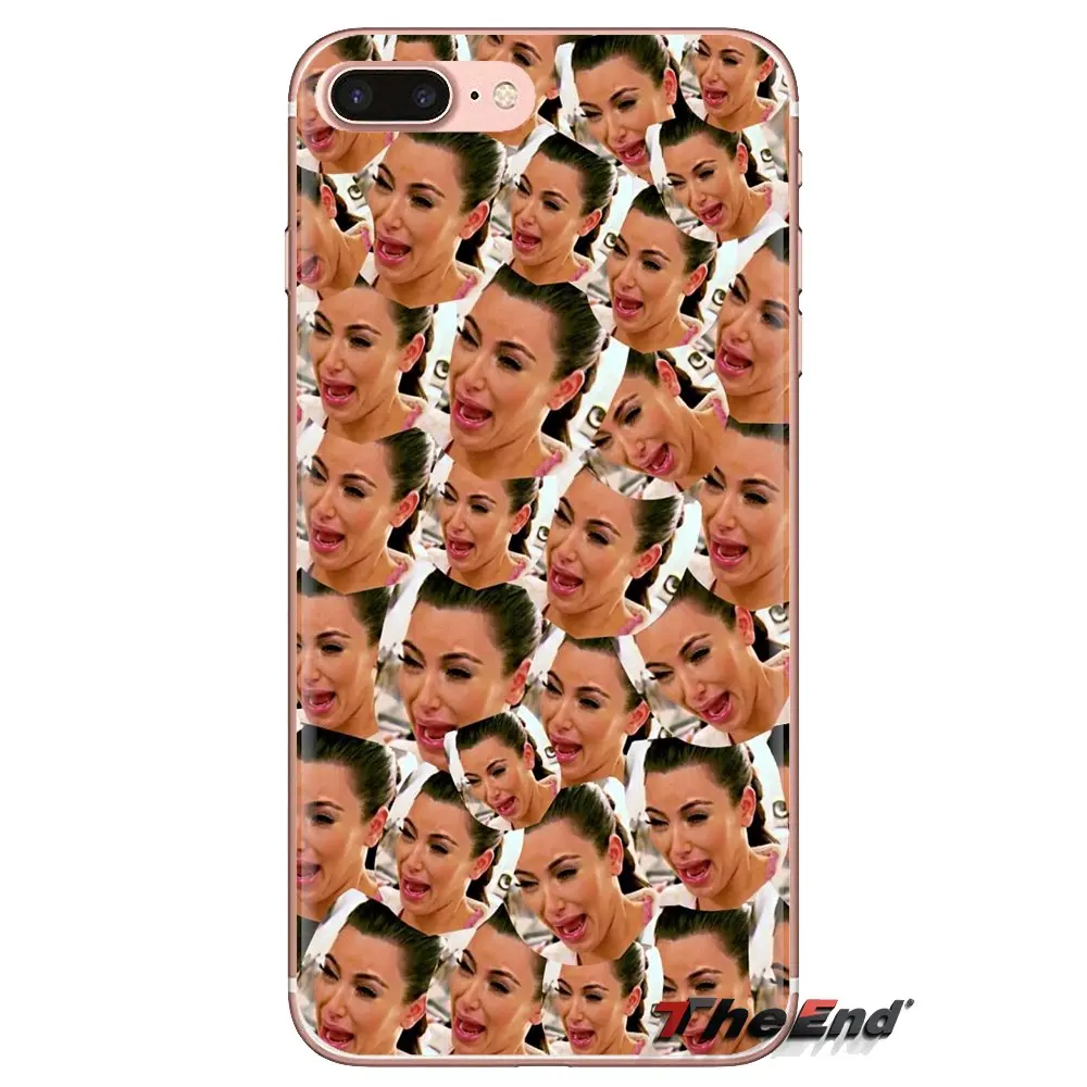 Kim Kardashian Crying Collage Transparent Soft Shell Covers For Samsung Galaxy A3 A5 A7 A9 A8 Star A6 Plus 2018 2015 2016 2017 |