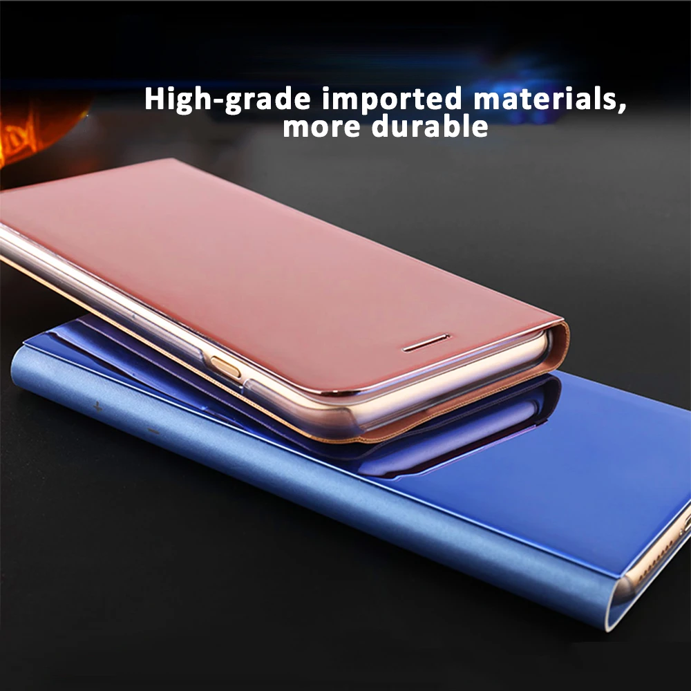 GerTong умный зеркальный флип-чехол для телефона для iphone XR XS Max Прозрачный чехол для телефона с покрытием для iphone X S 7 6 6 S 8 Plus Coque Capa