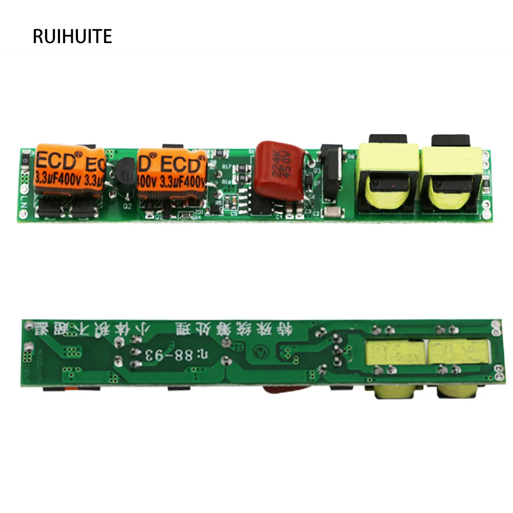 RUIHUITE 5 шт./лот LED Dimming Drive T8 12 24 струны 230ма 18 Вт источник питания AC 220 В для
