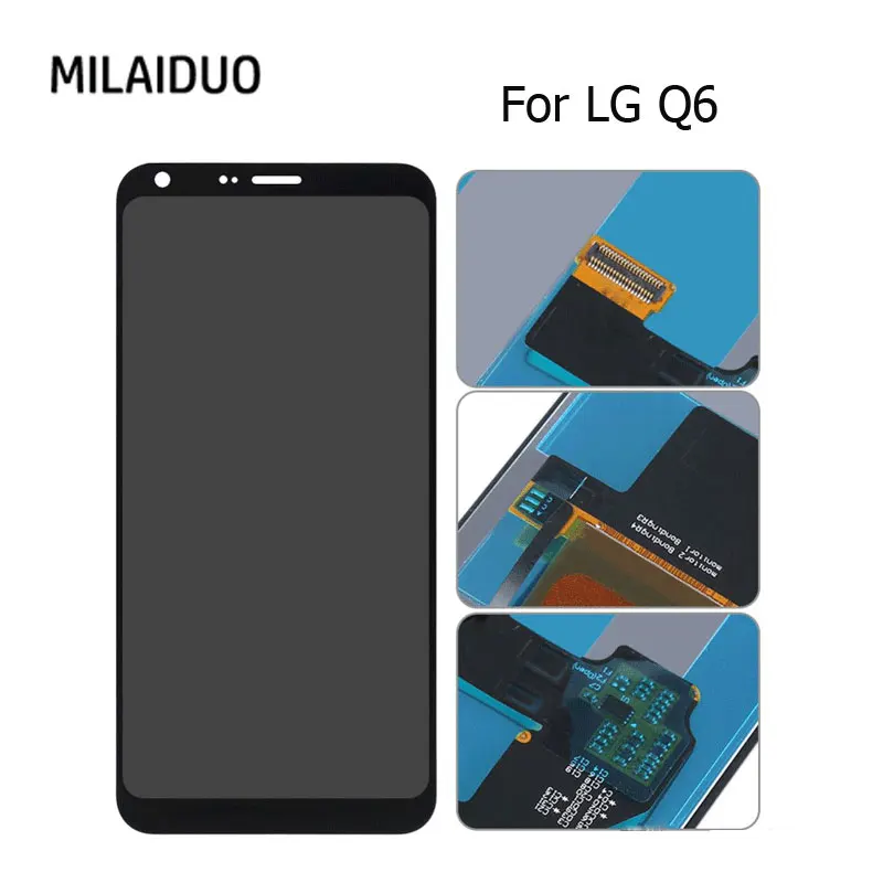 ЖК-дисплей для LG Q6 M700 M700n кодирующий преобразователь сенсорного экрана в сборе