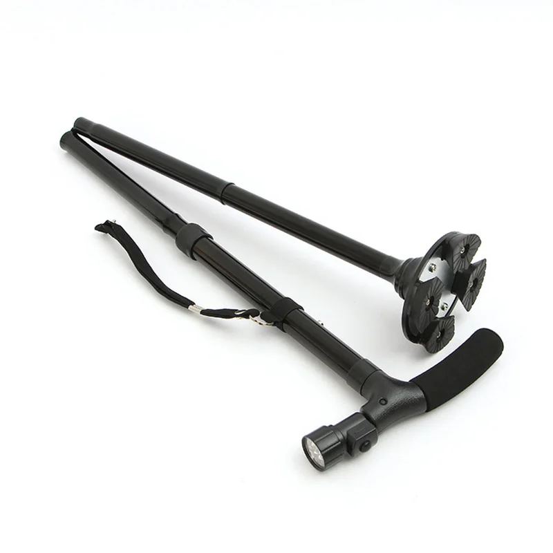 Светодиодный светильник трость с подсветкой складные треккинговые палки для