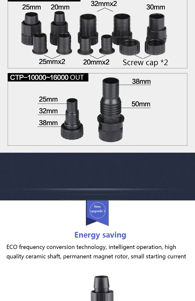 SUNSUN CTP fish tank bottom filter upper filter frequency conversion submersible pump ultra quiet filter circulation pump