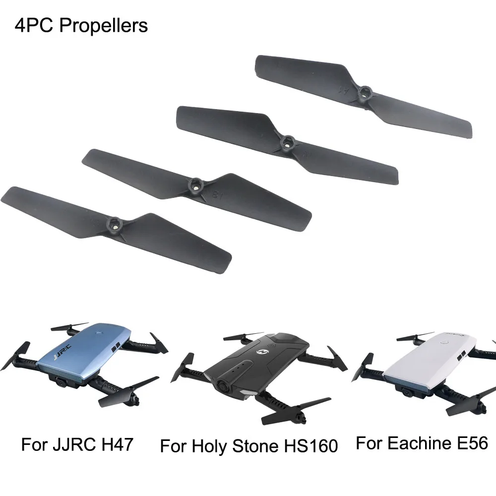 Пропеллеры для квадрокоптера 4 шт. HS160 E56 JJRC H47 Holy Stone запасные части черный
