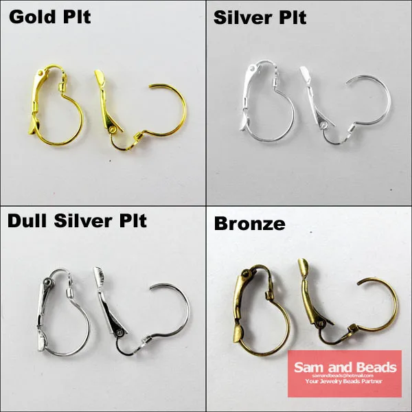 Бесплатная доставка 30 шт./упак. французские Серьги крючки застежка серьги с