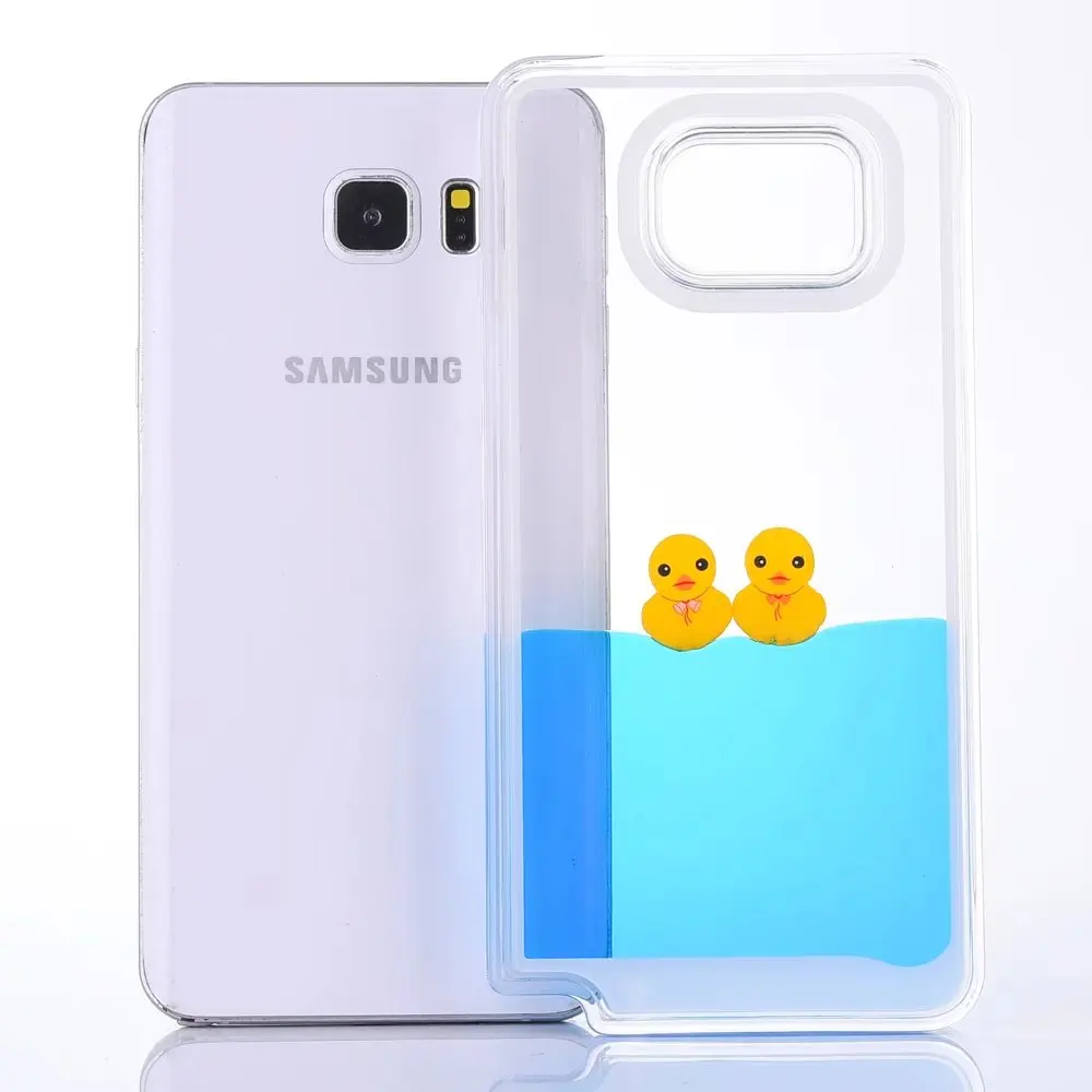 Милый чехол Vonada для Samsung Galaxy Note 5 уникальный жесткий телефона с плавающей жидкой