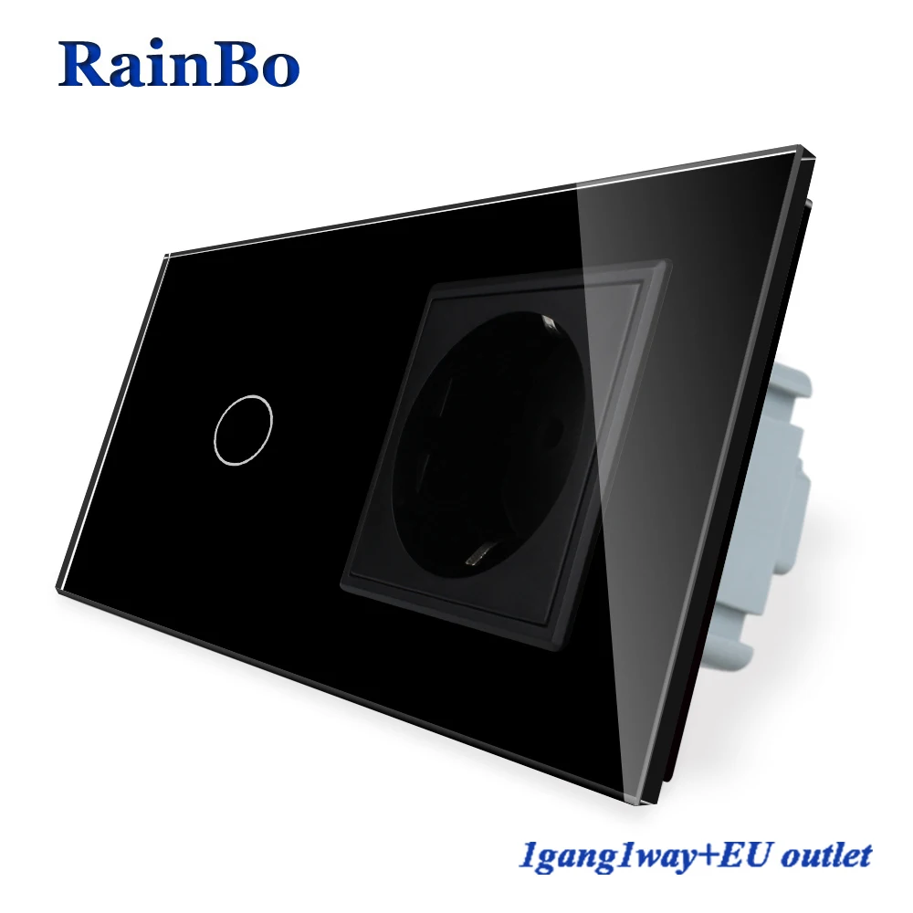 RainBo Luxury сенсорный экран контроль закаленного стекла панель настенного освещения