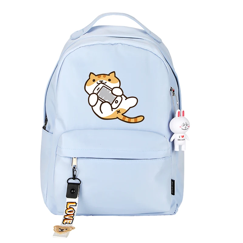 Высокое качество Неко Atsume Для женщин Cat Рюкзак kawaii милые рюкзак розовый школьные ранцы мультфильм дорожная сумка, рюкзак, рюкзак для ноутбука, рюкзак для - Цвет: 12
