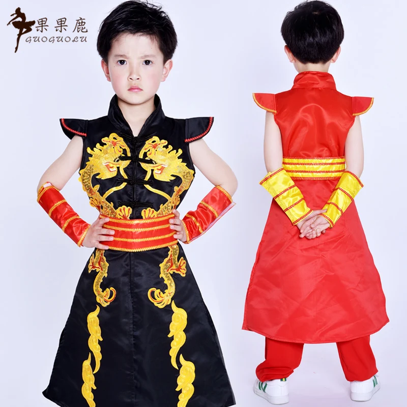 New children's classical dance costumes girls ink fan performance clothes exercise | Тематическая одежда и униформа