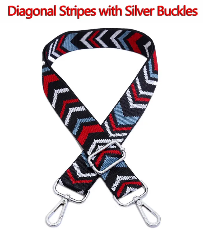 Silver Diagonal 4 металлических цвета! DIY 140 см регулируемая сумочка, сумка с ремнями шириной 3,8 см сменные цветные Наплечные ремни, ремни для сумок - Цвет: Silver Diagonal