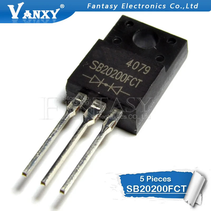 5 шт. SB20200FCT TO-220F SB20200-220 20200FCT TO220F Шоттки изменения фаз газораспределения общий