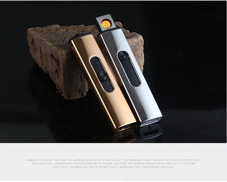 Портативная Usb зарядка Зажигалка металлическая ветрозащитная точка детектор дыма электрическая зажигалка