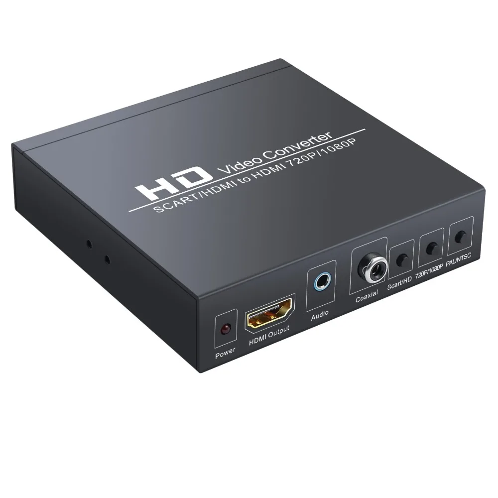 Scart HDMI конвертер адаптер неэкранированный стерео Поддержка 720 P/1080 P сигнал с 3 5 мм