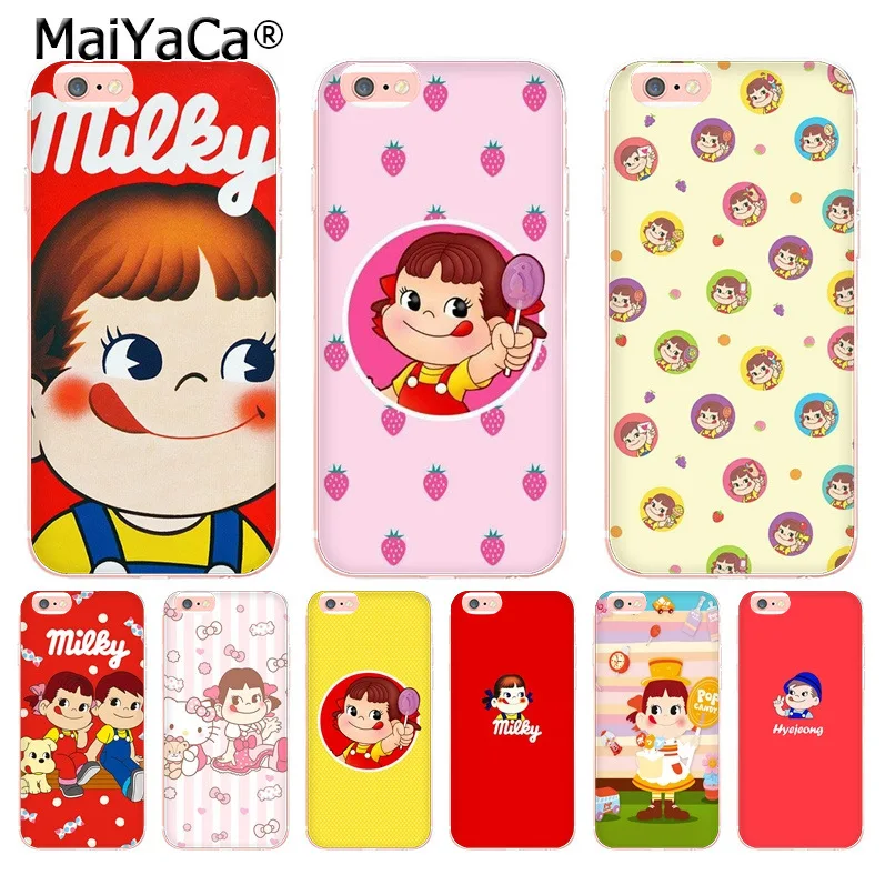 Fujiya молочный Пеко Чан Coque Shell чехол для телефона iphone 12 11 Pro 8 7 6 6S Plus X 5 5S SE XS XR