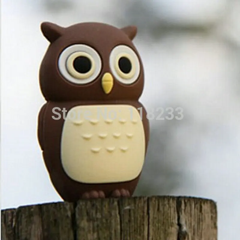 Реальная Емкость USB stick 2 ГБ 4 8 16 32 64 128 256 512 Сова Pen Drive Подарок Флэш Диск flash drive|owl pen