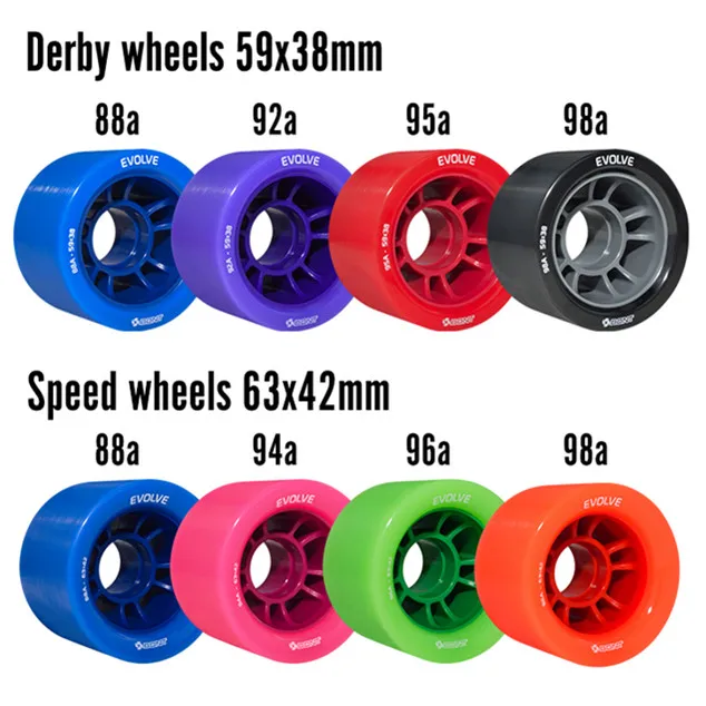 BONT Evolve wheels Quad колеса роликовые коньки Wheels 59X38mm 8 шт|Скейтборд| |