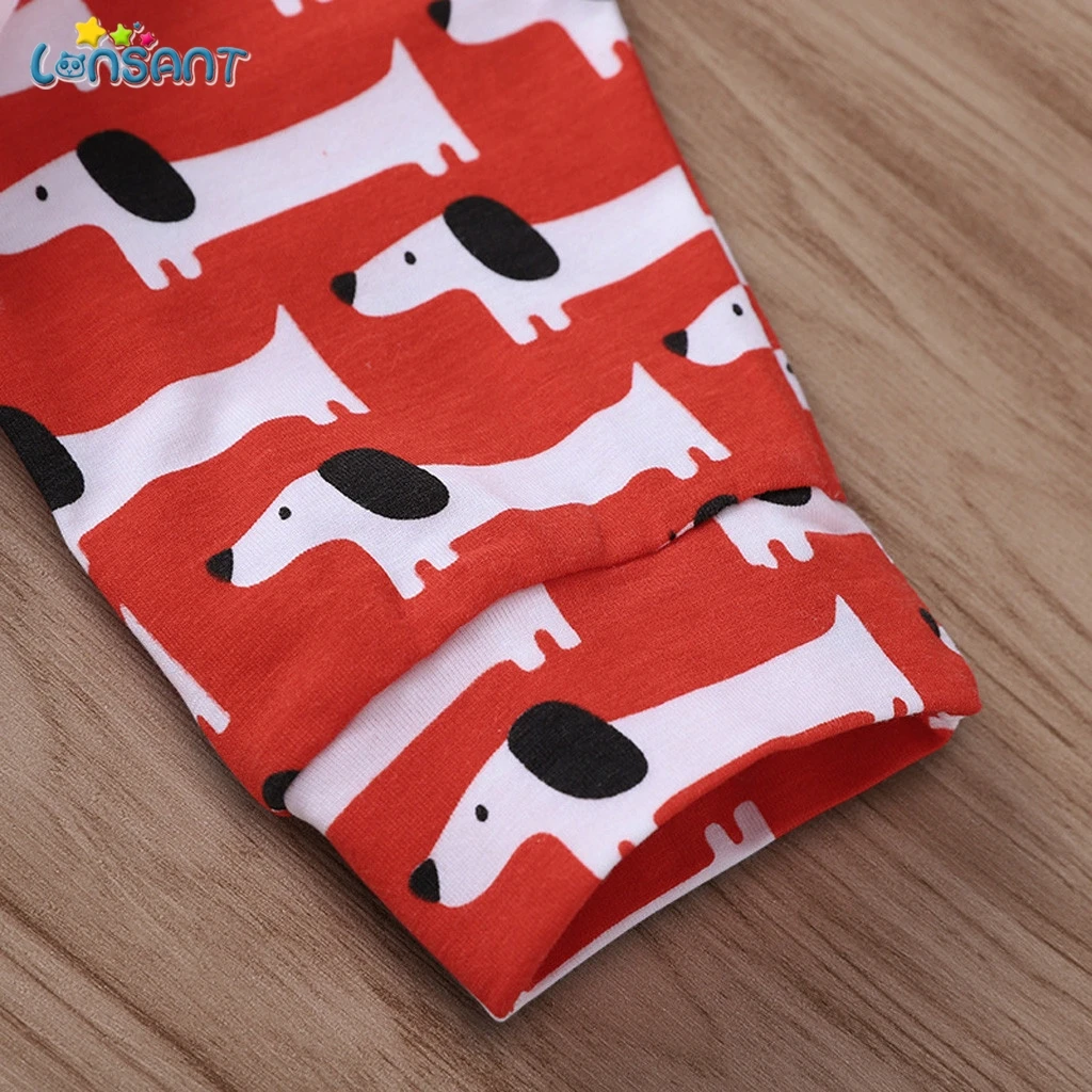 

LONSANT 2019 Baby Clothing Sets 0-24M 2pcs Baby Boys Clothes Set Infant Baby Boy Print Romper Bodysuit Pant Outfits Set N30