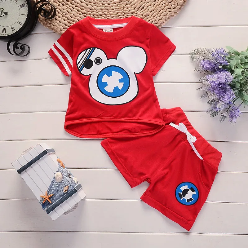BibiCola Baby Clothes sets Sport Suit Toddler Boy Short Sleeve Pants Set Tracksuit for Boys Clothing | Детская одежда и обувь