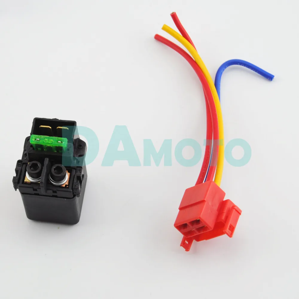 Реле двигателя мотоцикла стартер соленоида ж/разъем для KAWASAKI KLR650 KLE400 KLE500|starter