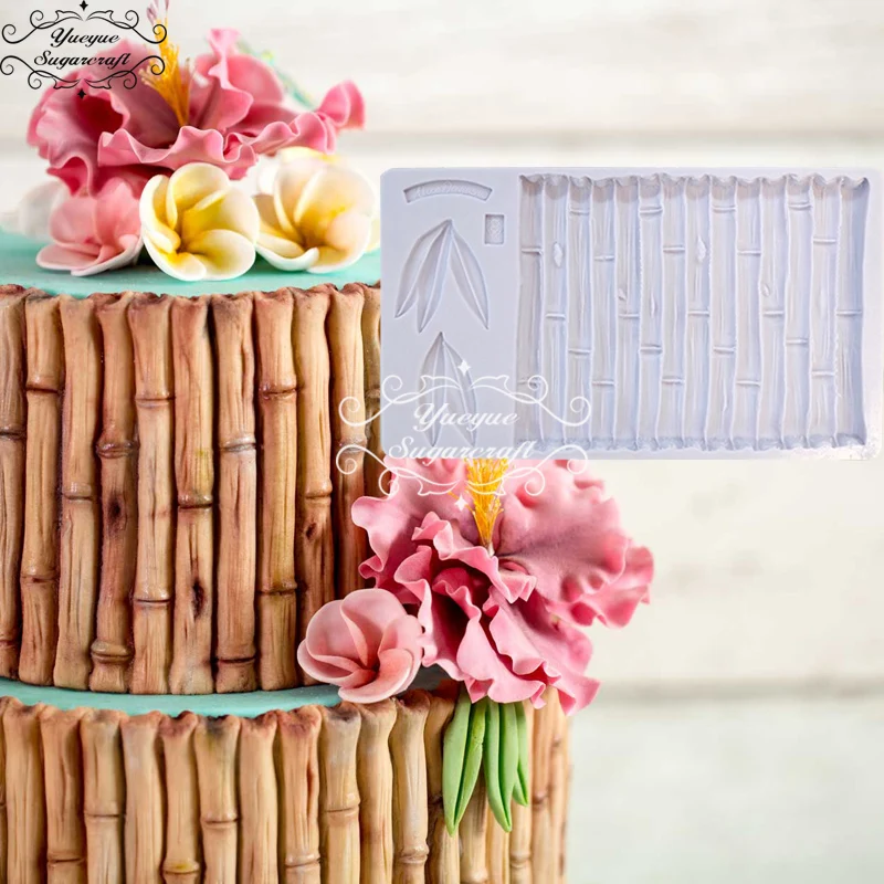 Силиконовая форма Yueyue Sugarcraft Бамбуковая для украшения торта шоколадной