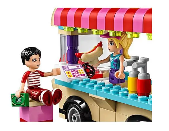 Новый парк развлечений для девочек друзья хот-дог Ван совместимый с 41129 01007