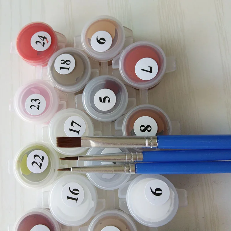 Неторопливая и маленькая резиденция DIY Набор для рисования по номерам