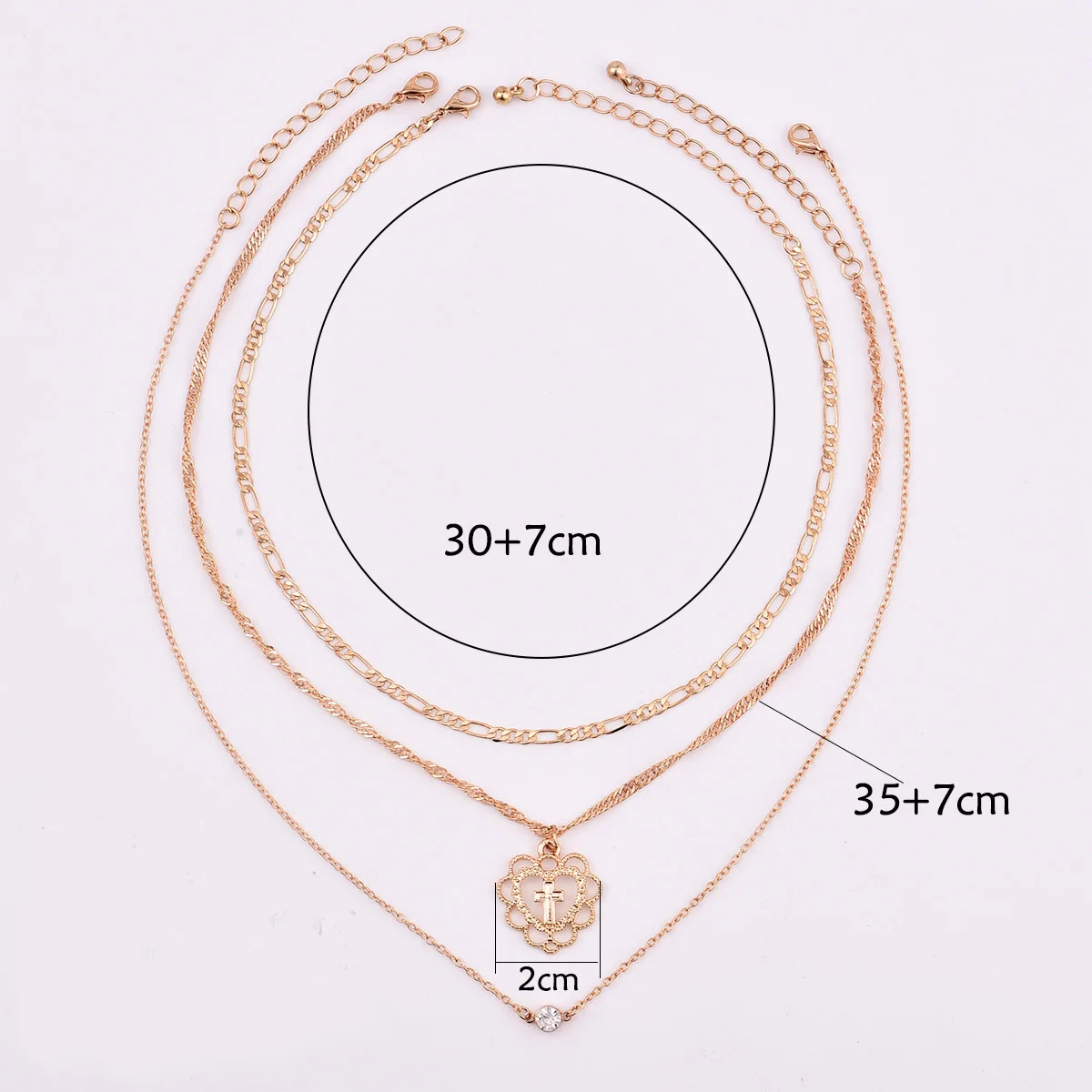 Массивное ожерелье Exo модные украшения подвеска крест многослойное богемное для