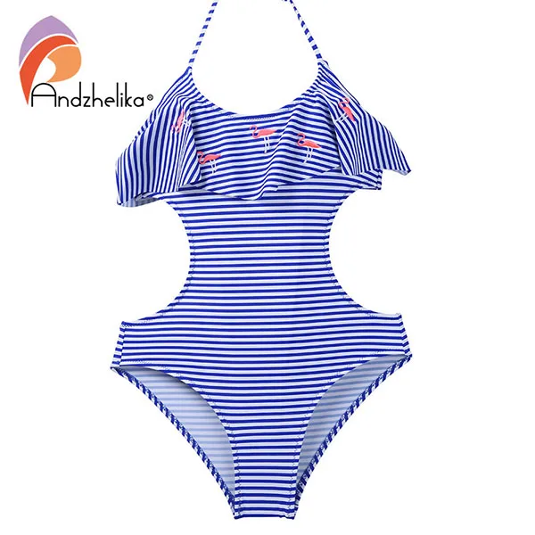Blue Andzhelika bikini купальник монокини для девочки AK1897 - Цвет: Blue