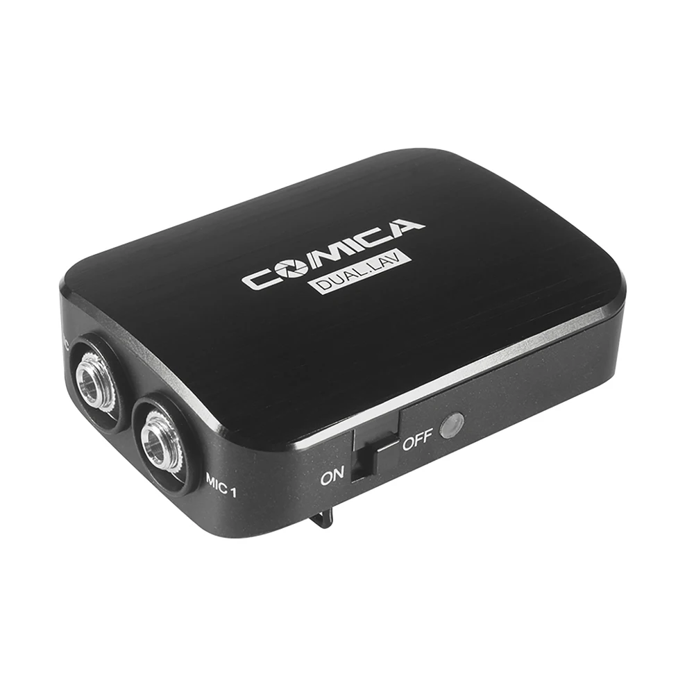COMICA двойная головка Съемная моно/стерео режимы Lavalier Микрофон встроенный