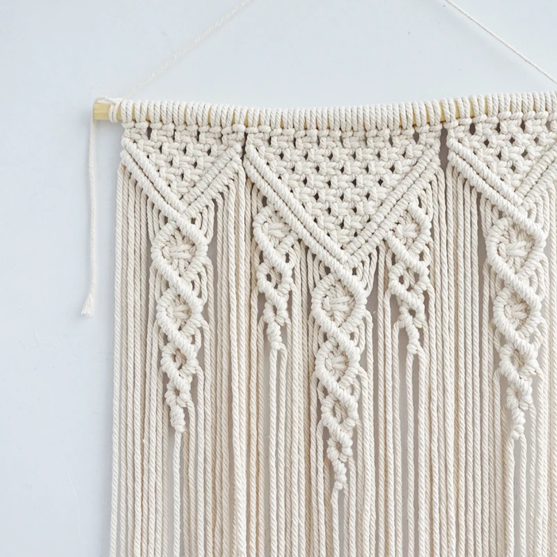 Настенный гобелен ручной работы хлопковый макраме настенные Висячие кисточки