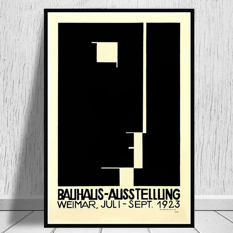0020 Постеры и принты Bauhaus Ausstellung 1923 Weimer выставочный плакат настенная художественная картина холст живопись для комнаты домашний декор - Цвет: 0020