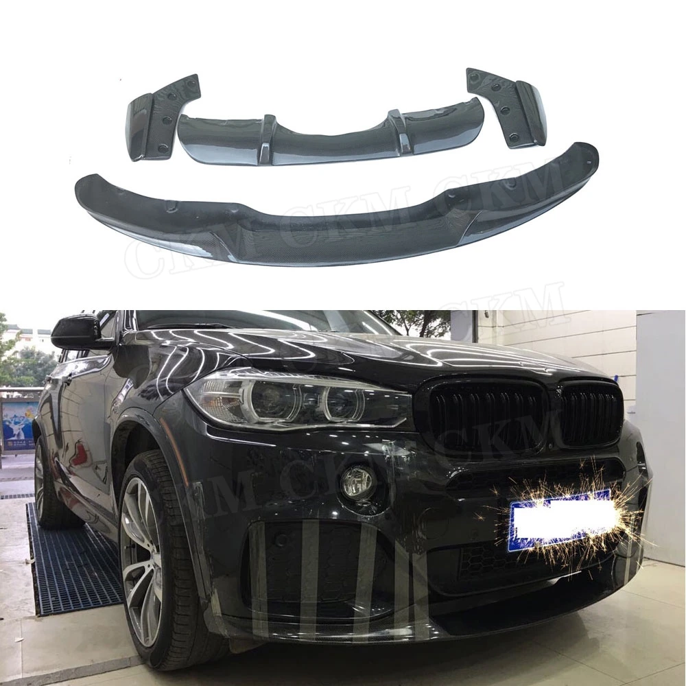 Передний задний диффузор для губ X5 из углеродного волокна спойлер BMW F15 M Tech Sport 2014