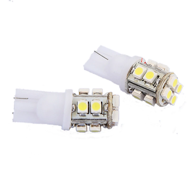 10 шт./партия Автомобильный светодиодный фонарь T10 W5W 168 194 SMD 3528 цветной для