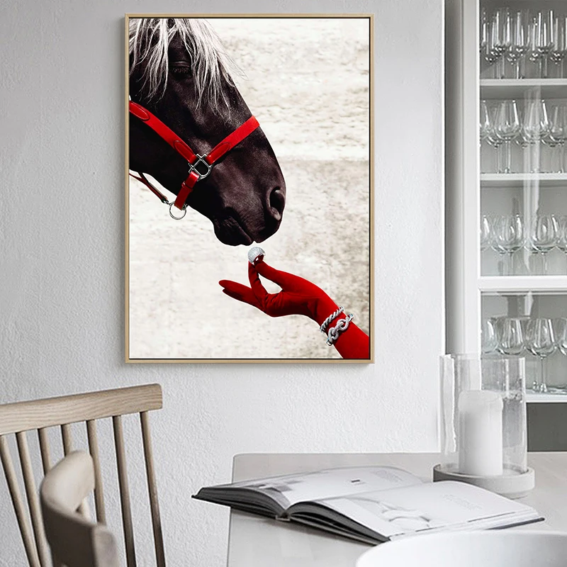 Britain Royal Race Horse Competition Nordic Canvas Paintings Vintage Kraft Posters Coated Wall Sticker Home Decor Family Gift | Дом и сад