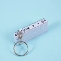 50cm fold ruler tape key ring creative design unisex new key chain plastic measure carpenter measuring tool
