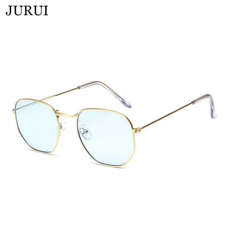 Брендовые дизайнерские новые очки ярких цветов многоугольные солнцезащитные